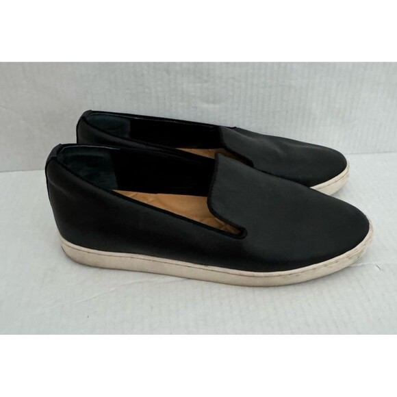 Birdies The Swift Slip On Sneaker Black Leather Flats Comfort Shoes Women's 8 - Picture 3 of 6